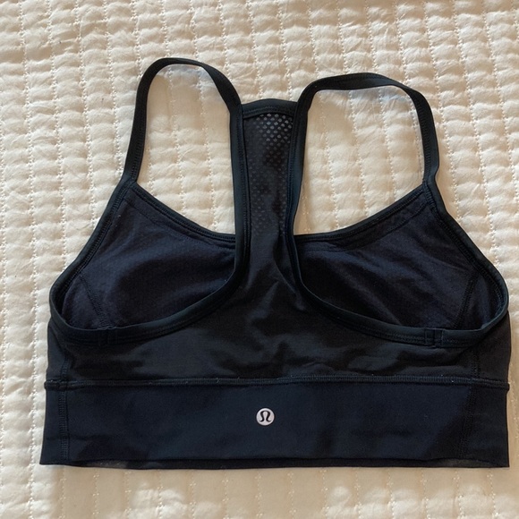 Black Lulu Lemon Sports Bra, size 8 - Picture 2 of 3